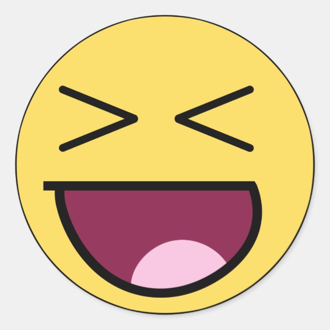 Happy Phantastisch Face Sticker (Vorderseite)