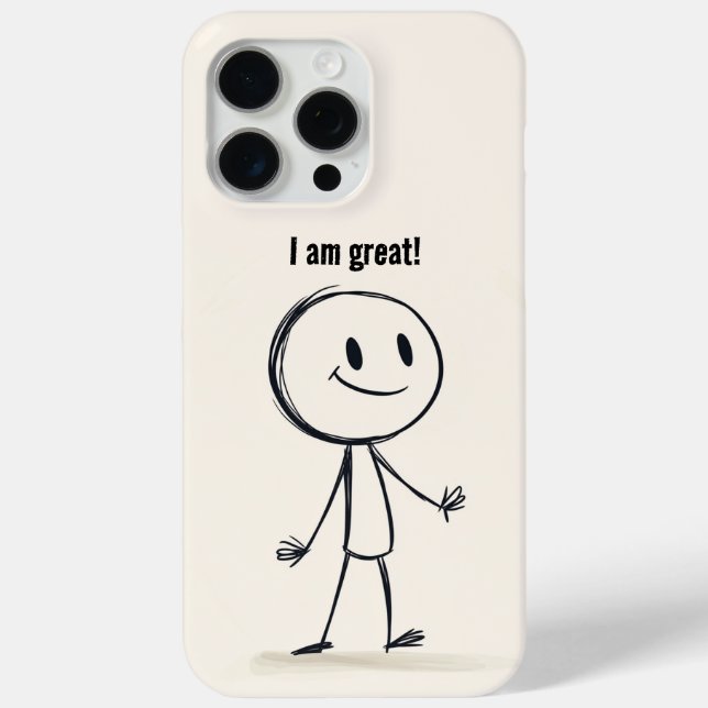 Happy Phone Case-Positive Vibes Design Case-Mate iPhone Hülle (Rückseite)