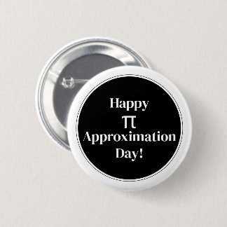 Happy Pi Annäherungstag 22. Juli Mathematik Nerd Button