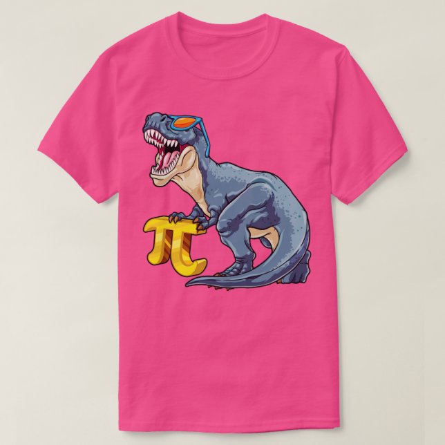 Happy Pi Day 314 Dinosaur T Rex Pi Mathematics Mat T-Shirt (Design vorne)