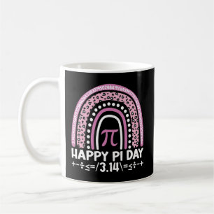 Happy Pi Day 3.14 Leopard Rainbow Math Teacher Kaffeetasse