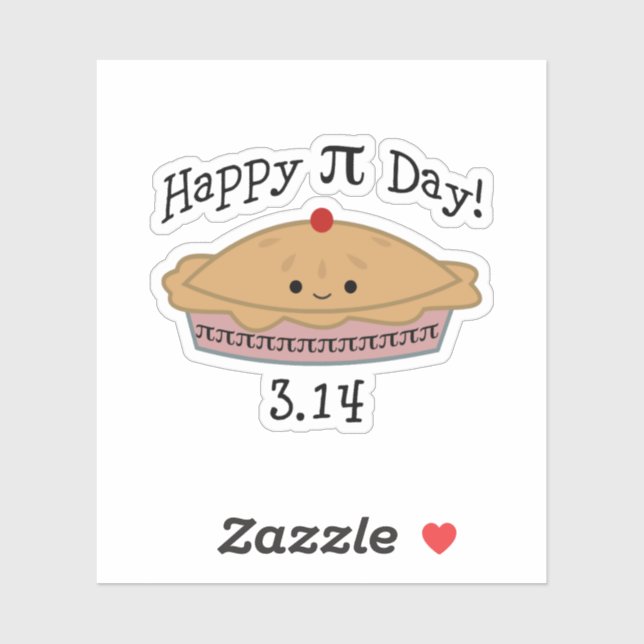 Happy Pi Day Aufkleber (Blatt)