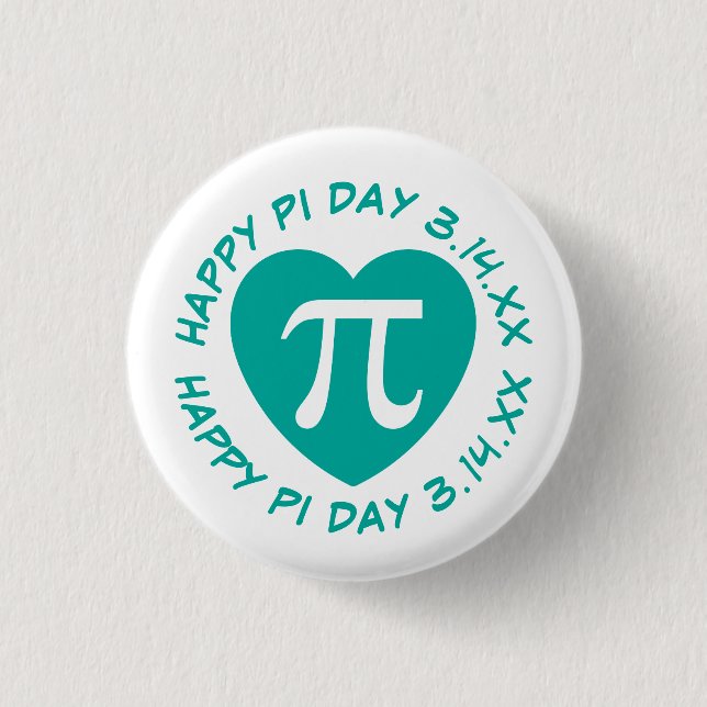 Happy Pi Day Button (Vorderseite)