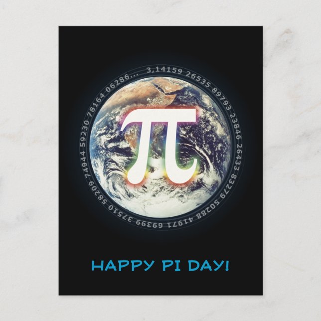 Happy Pi Day | Celebrate Postkarte (Vorderseite)