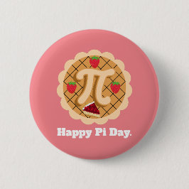 Happy Pi Day Cherry Pie Niedlich 3,14 Button