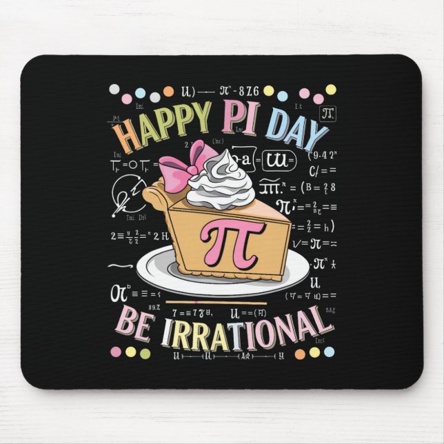 Happy Pi Day Funny Math Coach Teacher Pi Day Coque Mousepad (Vorne)