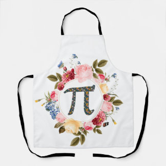 Happy Pi Day Funny Schöne Blume für Frauen Schürze