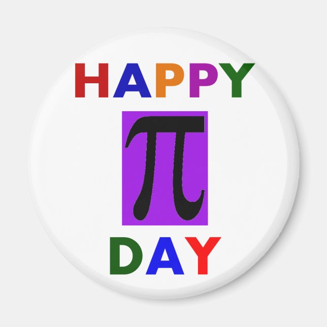 HAPPY PI DAY MAGNET (Vorne)