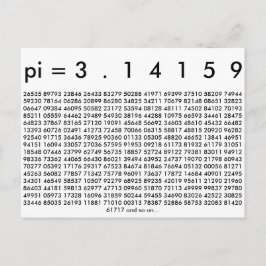 Happy Pi Day Math Digits 3.14 Mathematics Liebe Postkarte
