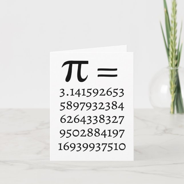 Happy Pi Day Math Lover Grußkarte Karte (Vorderseite)