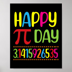 Happy Pi Day Math Lover Student Teacher 3 14 Poster