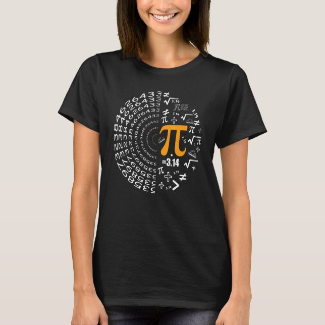 Happy Pi Day Math T-Shirt (Vorderseite)