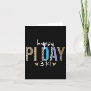 Happy Pi Day Mathematik Mathematik Lehrer Leopard  Karte