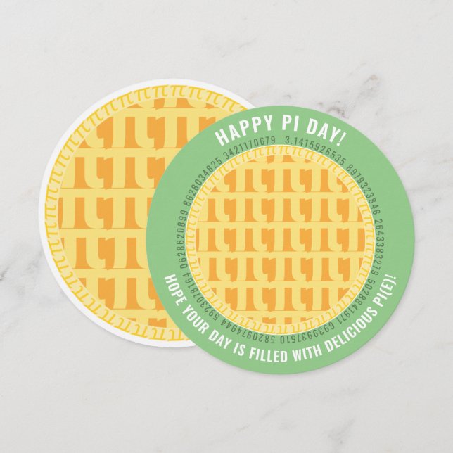 Happy Pi Day mit 100+ Ziffern | Lattice Apple Pies (Vorne/Hinten)