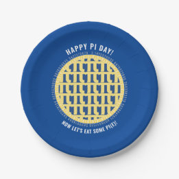Happy Pi Day mit 100+ Ziffern | Lattice Blueberry Pappteller