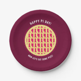 Happy Pi Day mit 100+ Ziffern Lattice Pi | Himbeer Pappteller