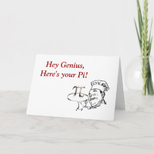 Happy Pi Day mit Koch und Kuchen Karte