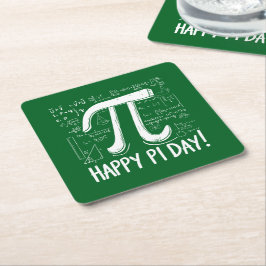 Happy Pi Day Papier Untersetzer Geeky Mathe Tisch 