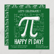 Happy Pi Day Party Einladung - Fun Math