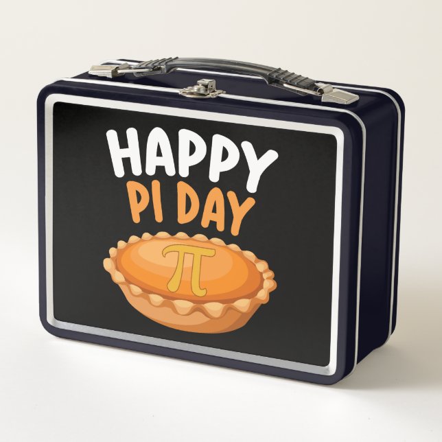 Happy Pi Day Pie Mathematik Mathematik Math Rainbo Metall Brotdose (Vorderseite)