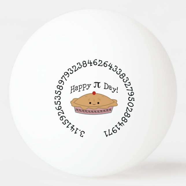 Happy Pi Day Pie Tischtennisball (Vorderseite)