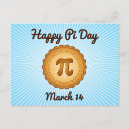 Happy Pi Day Postcard Postkarte
