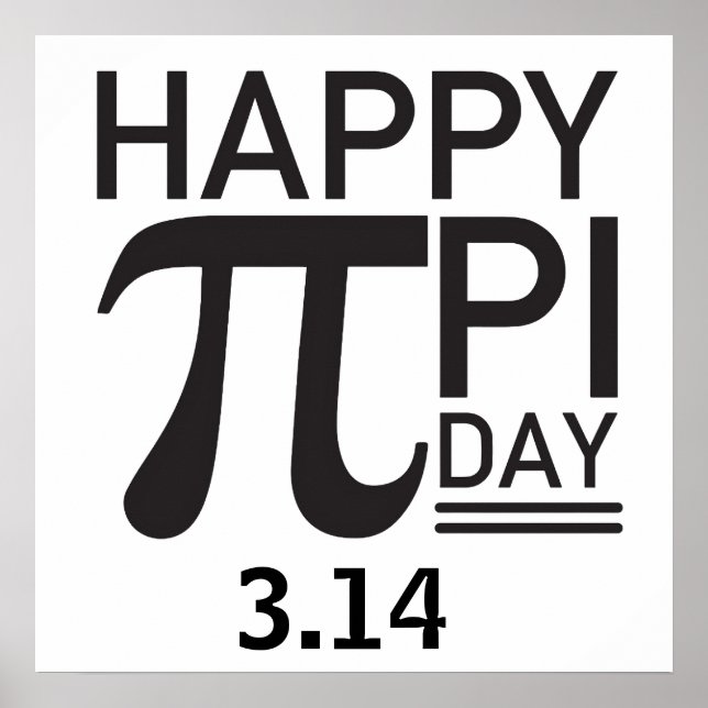 Happy Pi Day Poster (Vorne)