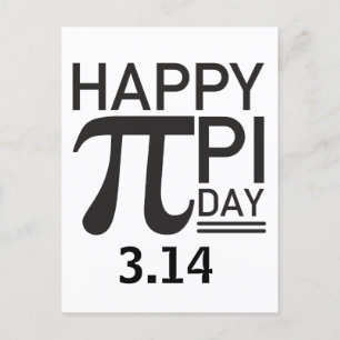 Happy Pi Day Postkarte