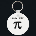 Happy Pi Day Schlüsselanhänger<br><div class="desc">Keychain Template</div>