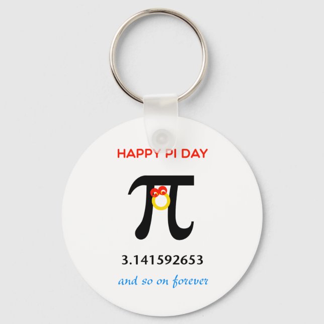 Happy Pi Day, So On und Forever Schlüsselanhänger (Vorderseite)