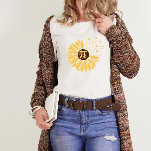 Happy Pi Day Sunflower T-shirt (Créateur téléchargé)