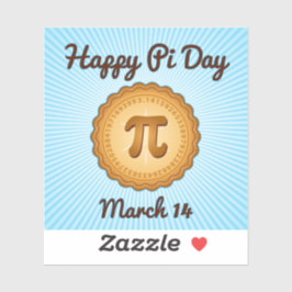 Happy Pi Day Vinyl Aufkleber