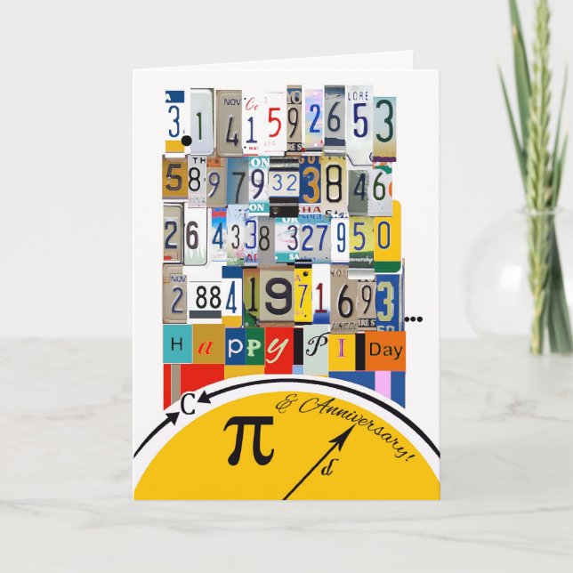 Happy Pi Day Wedding Jubiläum, Nummer Crunch Karte (Vorderseite)