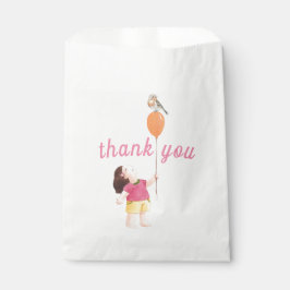 Happy Picnic Birthday Kids Girl Garden Vielen Dank Geschenktütchen
