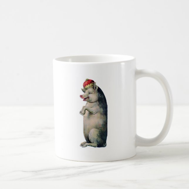 Happy pig king kaffeetasse (Rechts)