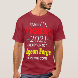 Happy Pigeon Forge Familienurlaub 2021 Sterne T-Shirt