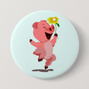 Happy Piggy Button