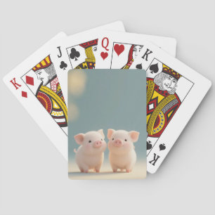 Happy Piglet Pair Spielkarten