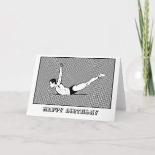 Happy Pilates Anniversaire Carte Swan Dive