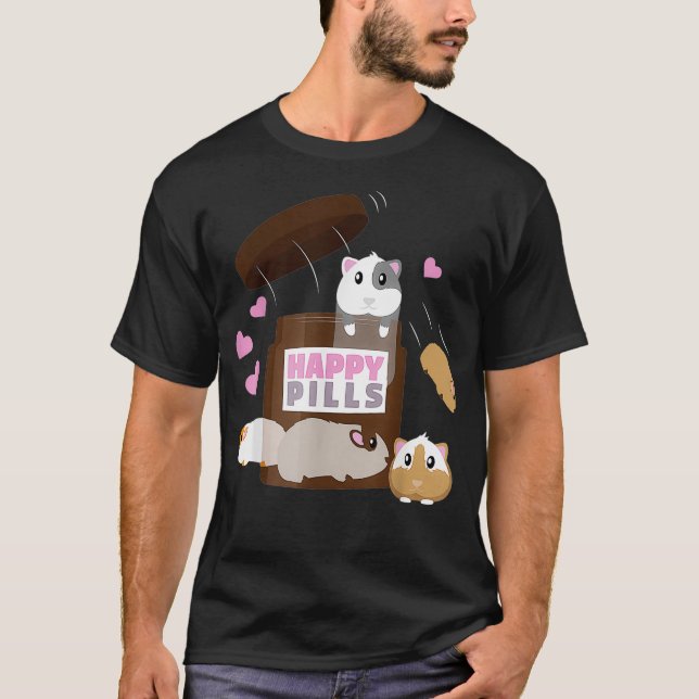 Happy Pillen Guinea Schweinehalter Frauen Gift Cav T-Shirt (Vorderseite)
