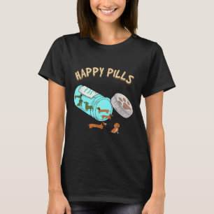 Happy Pills Dackel Hund Lover T-Shirt