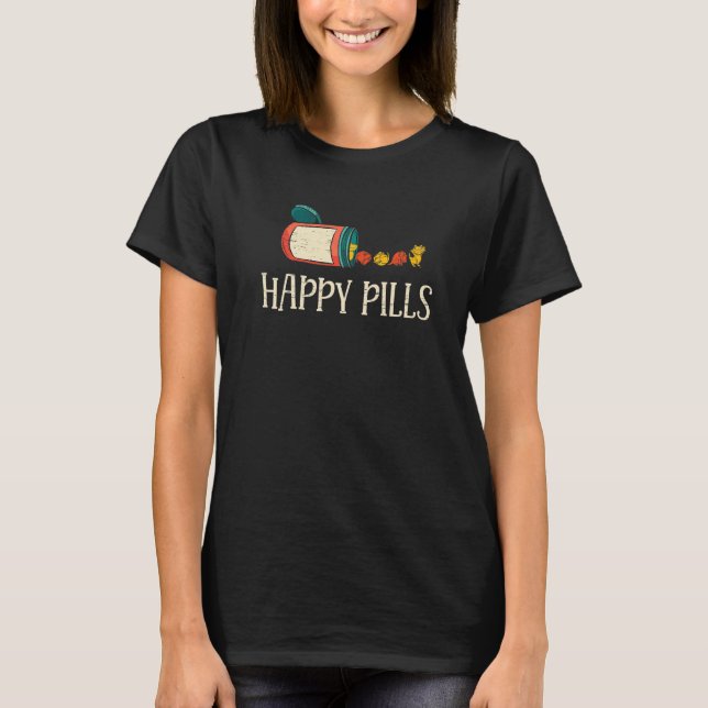 Happy Pills Lizard Pet Reptile T-Shirt (Vorderseite)