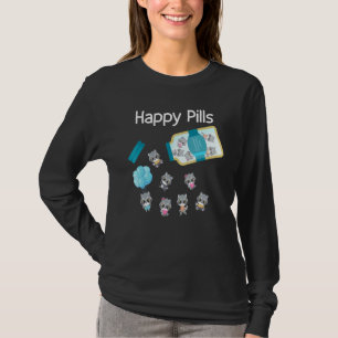 Happy Pills Raccoon Niedlich T-Shirt