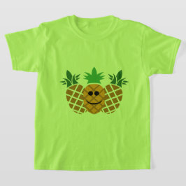 Happy Pineaple Design - Girls' Basic T - Shirt