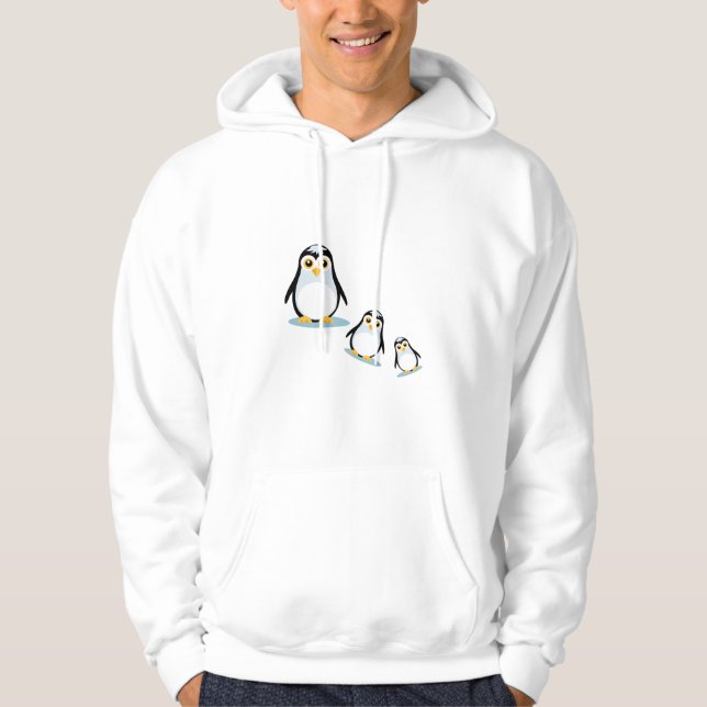 Happy Pinguin Hoodie (Vorderseite)