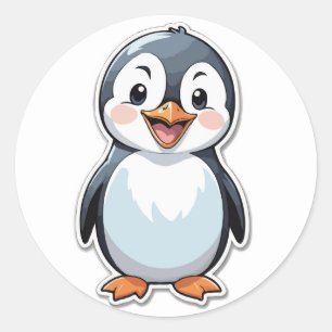 Happy Pinguin Sticker - Ein Niedlicher arktischer