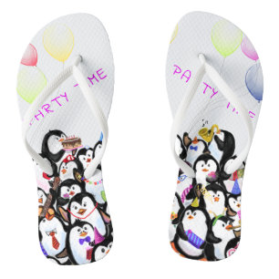 Happy Pinguins Flip Flops Geschenk