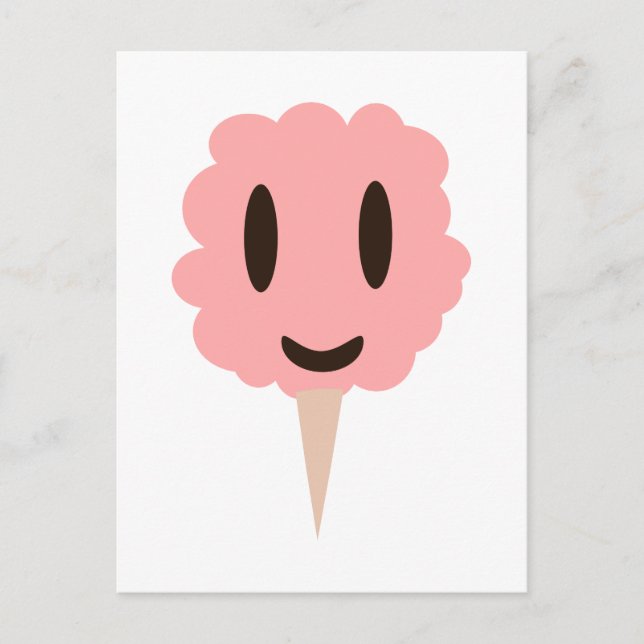 Happy Pink Cotton Candy Postkarte (Vorderseite)