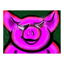 Happy Pink Pig