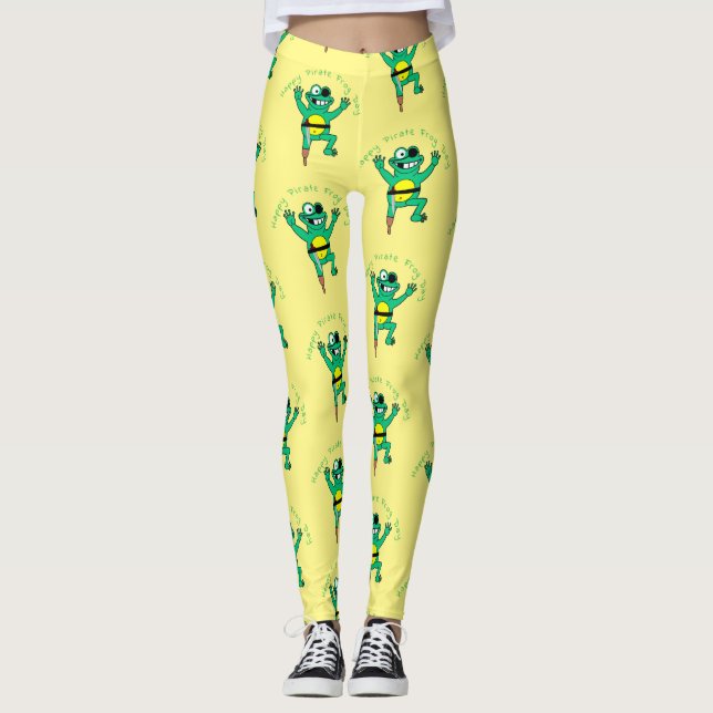 Happy Pirate Frog Day Thunder_Cove Leggings (Vorderseite)